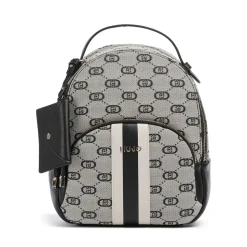 Zaino Donna LIU JO in Tessuto Jacquard Nero