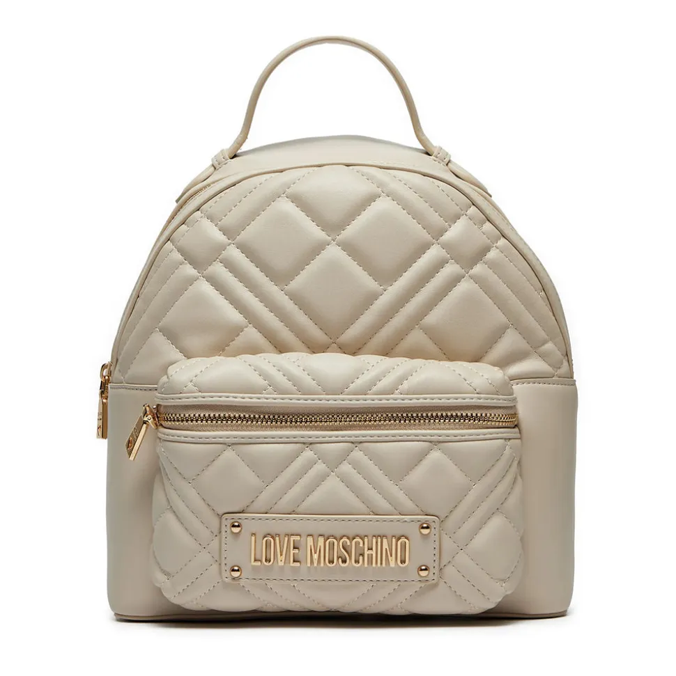 Zaino Donna LOVE MOSCHINO linea Quilted Trapuntato Avorio