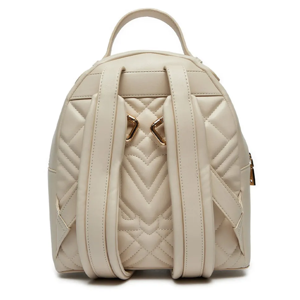 Zaino Donna LOVE MOSCHINO linea Quilted Trapuntato Avorio