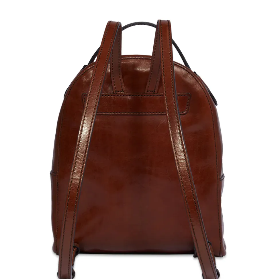 Zaino Donna Medio THE BRIDGE linea Elettra in Pelle Marrone