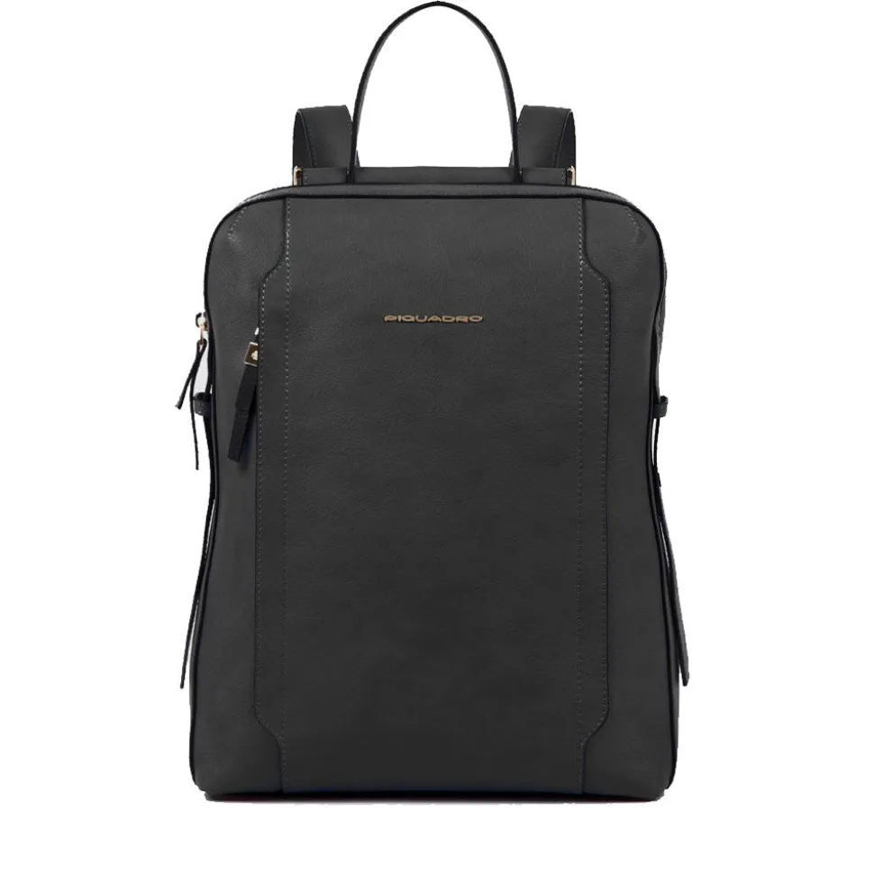 Zaino Donna PIQUADRO Porta Computer in Pelle Nera Linea Circle - CA4576W92