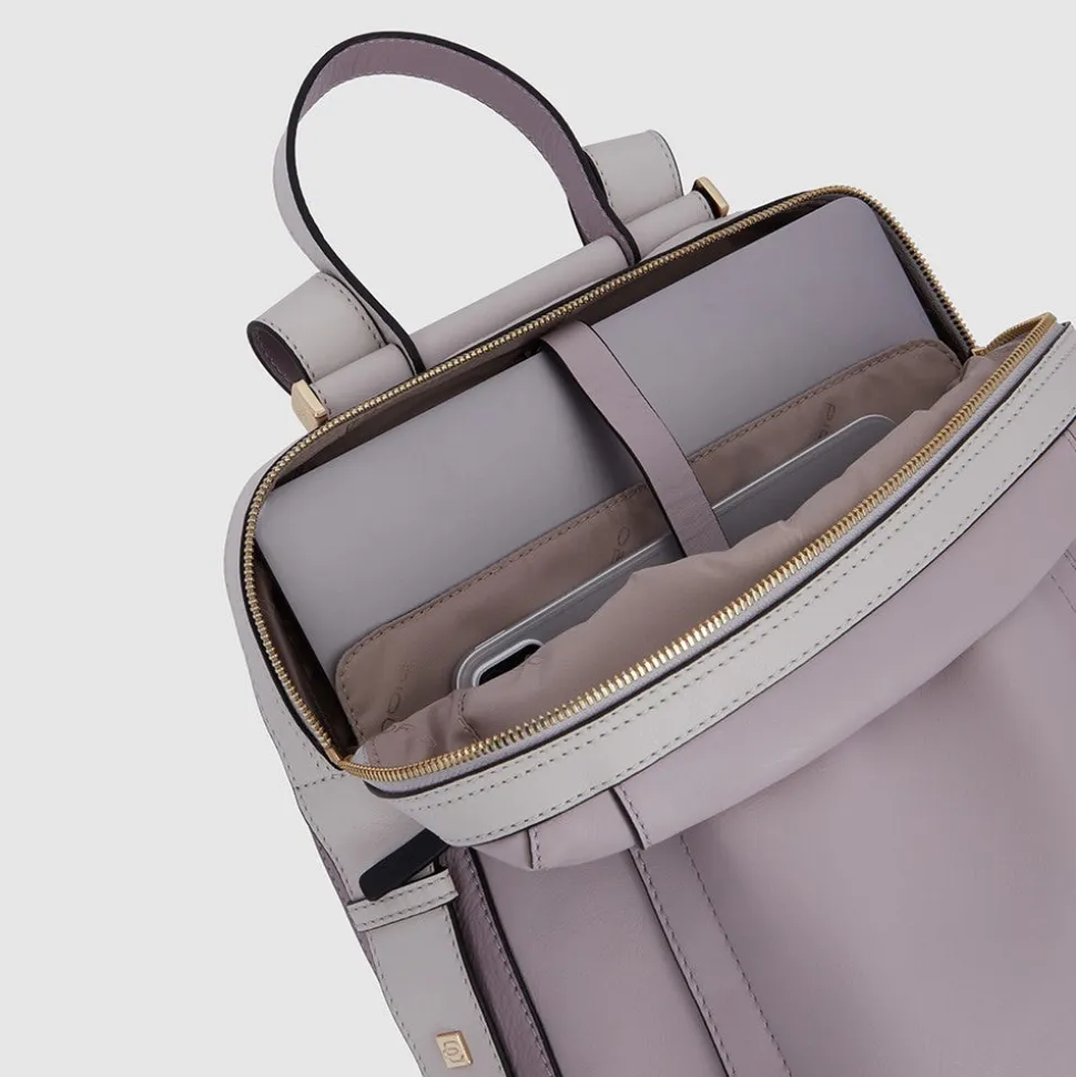Zaino Donna PIQUADRO Porta Computer in Pelle Nera Linea Circle - CA4576W92