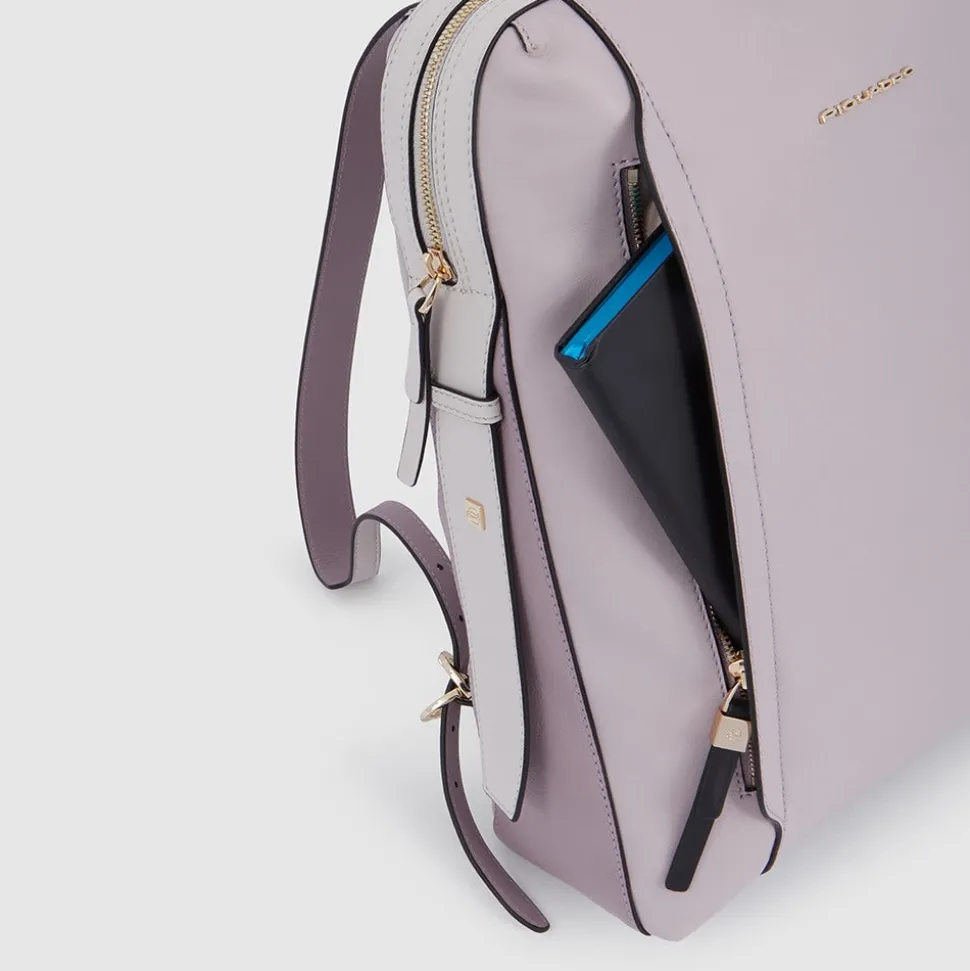 Zaino Donna PIQUADRO Porta Computer in Pelle Nera Linea Circle - CA4576W92