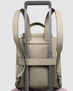 Zaino Donna Porta iPad PIQUADRO linea Circle in Pelle e Tessuto Beige- CA5566W92T