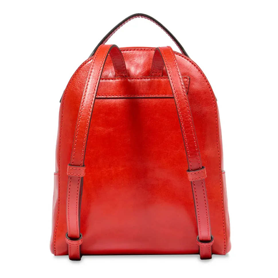 Zaino Donna THE BRIDGE linea Gloria in Pelle Arancio Bruciato