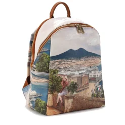 Zaino Donna Y NOT con Due Scomparti YES-601 Stampa Lemon Tree