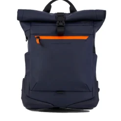 Zaino PIQUADRO Roll Top con porta Pc 15,6" in Tessuto Gommato colore Blu - CA6291C2OW
