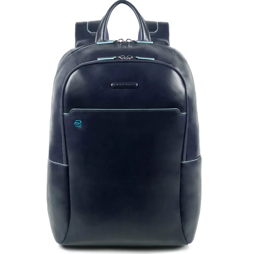 Zaino Porta Pc 15,6" - PIQUADRO linea Blue Square Pelle Blu CA4762B2