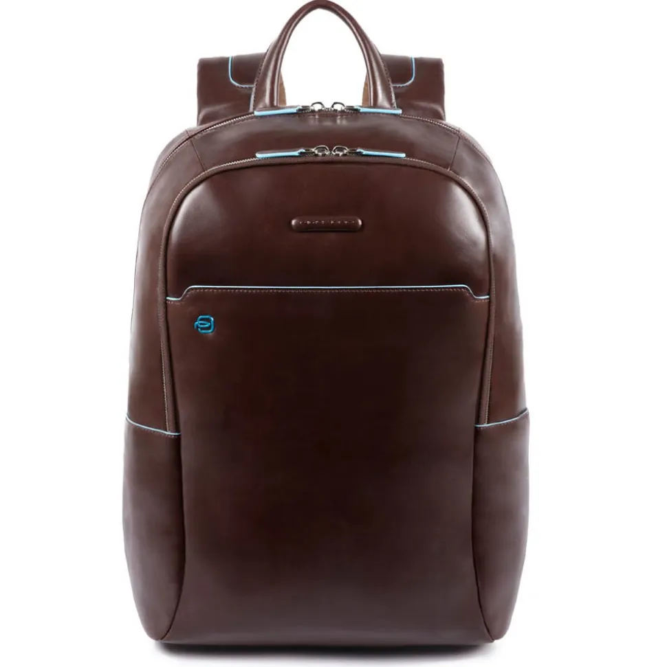 Zaino Porta Pc 15,6" - PIQUADRO linea Blue Square Pelle Mogano CA4762B2
